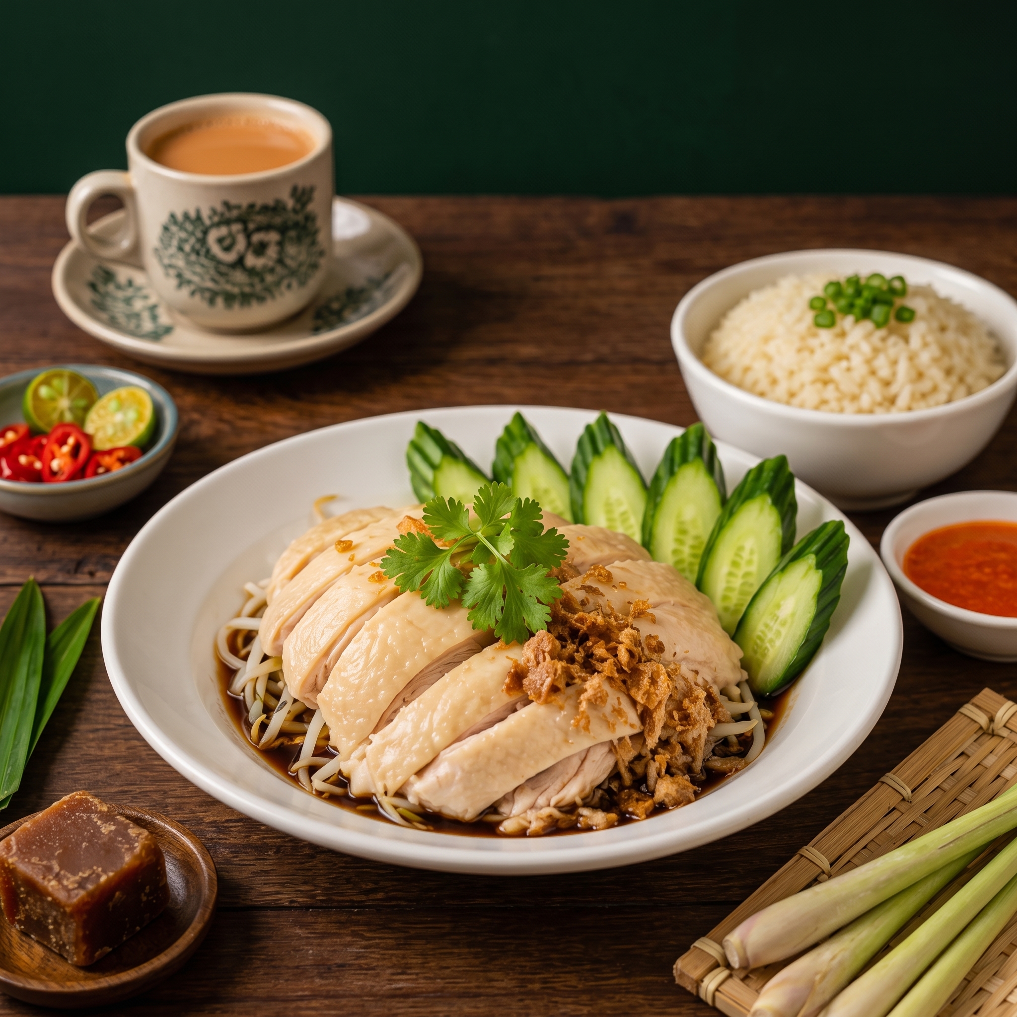 Hainanese Chicken Rice at Hooya Kopitiam